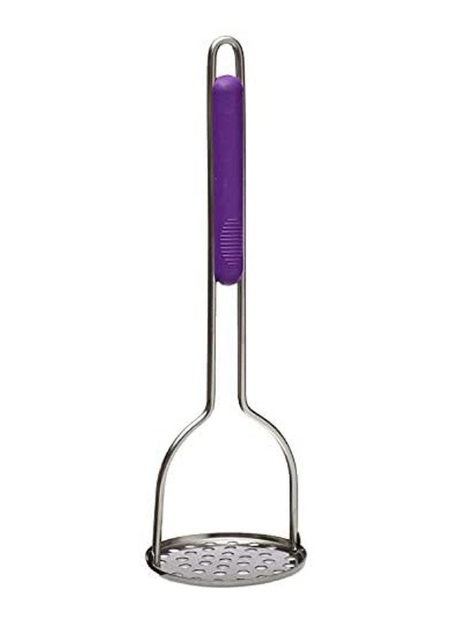 Stainless Steel Food Mashers With Plastic Hand Silver - Image 1