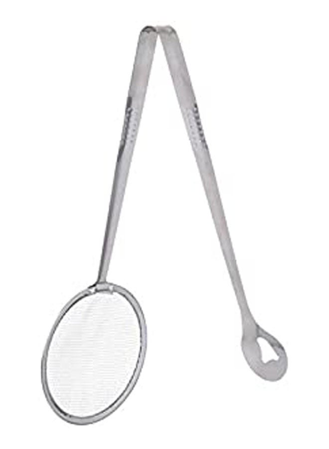 Generic - Stainless Steel Food Tongs With Skimmer Silver - Image 1
