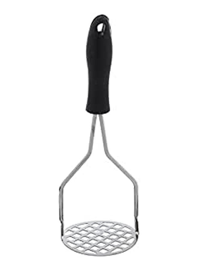 Stainless Steel Garlic Press With Plastic Handle – Silver  - Image 1