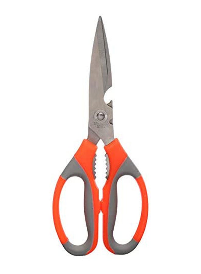 Stainless Steel Kitchen Scissors Orange  - Image 2