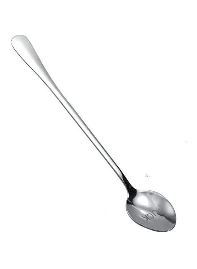 Stainless Steel Long Handle Ladle Personalized Coffee Milk Stir Spoon With Lettering For Gifts Silver - Image 2