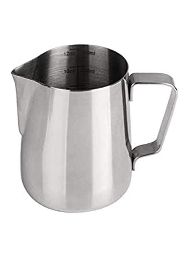 Generic Stainless Steel Milk Frothing Pitcher Coffee Cup Cappuccino Pitcher Pouring Jug Espresso Cup Creamer Cup For Latte Art 12 Ounce 350 Ml Silver  - Image 1