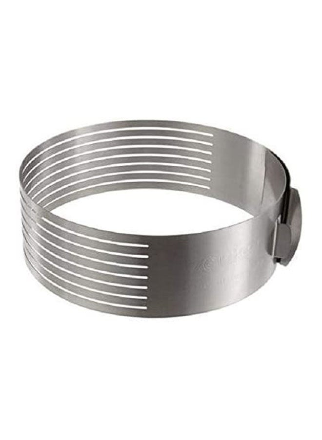 Stainless Steel Mousse Ring Cake Layer Cut Silver 30cm - Image 2