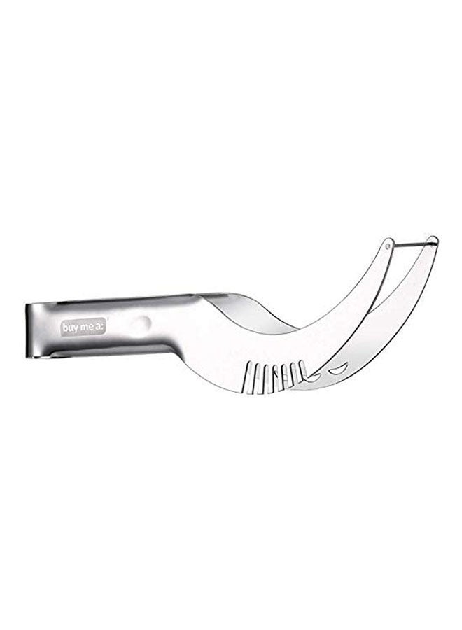 Stainless Steel Watermelon Slicer Cutter Melons Knife Cutter Corer Scoop Fruit Vegetable Tools Kitchen Gadgets Silver - Image 1