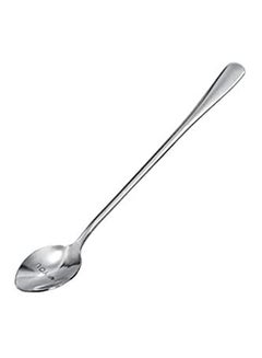 Generic Stamped Engraved Stainless Steel Long Handle Ladle Personalized Coffee Milk Stir Spoon With Lettering For Gifts Silver  - Image 1
