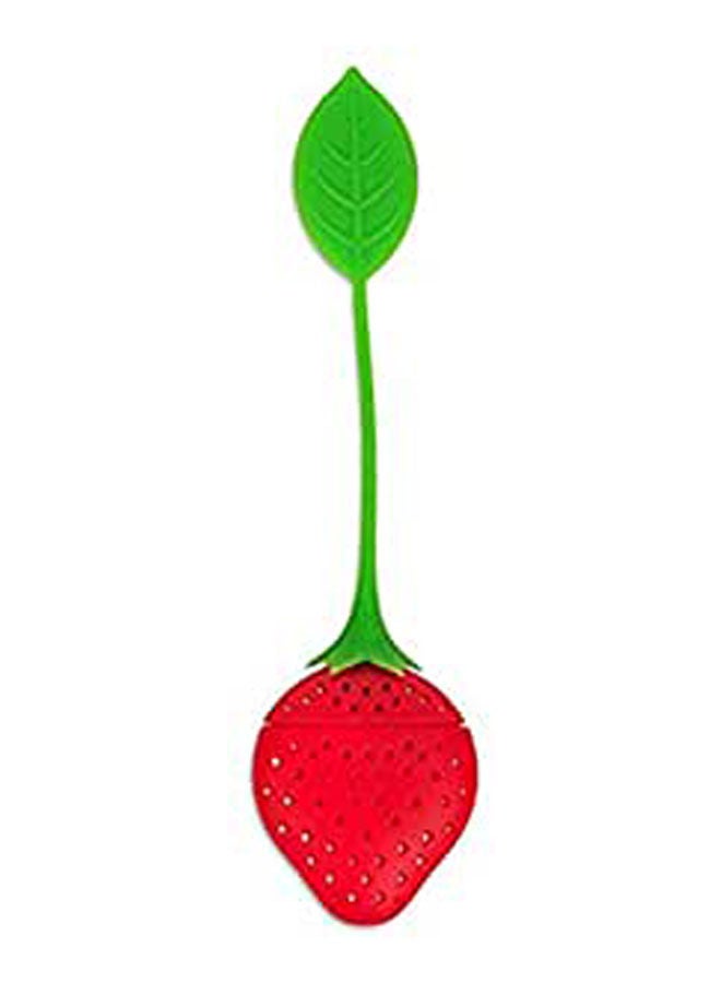 Strawberry Design Silicone Tea Infuser Strainer Suitable For Use In Teapot Teacup Material:Food Grade Silicone Red - Image 1