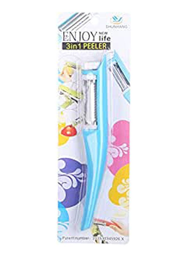 Generic - Vegetables Peeler 3 In 1 And Blue - Image 1
