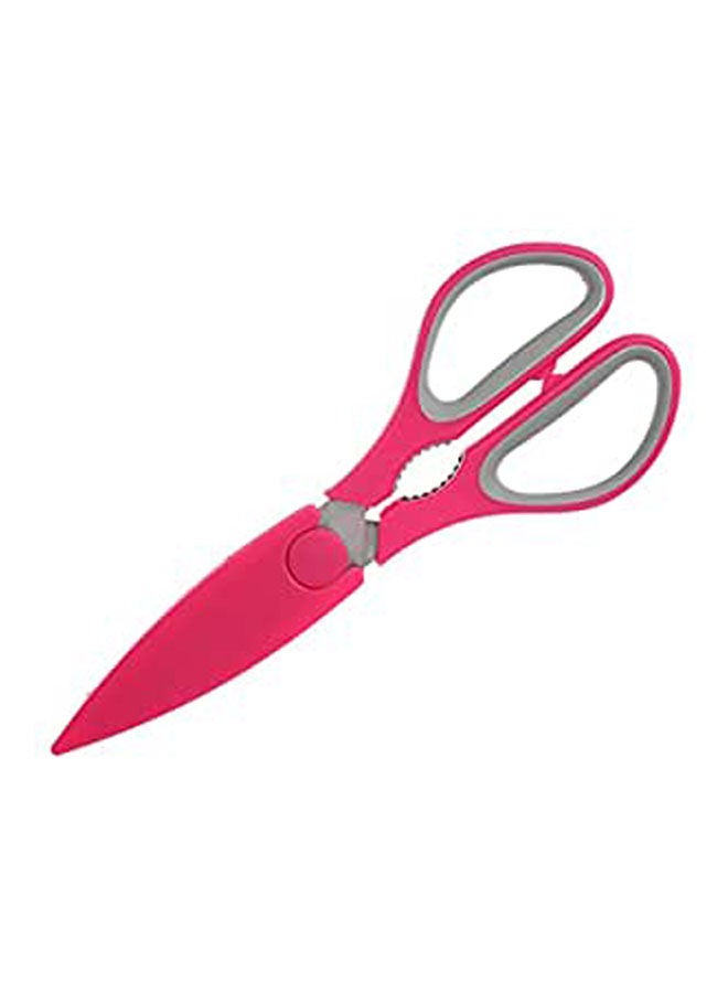 Vegetables Scissors With Plastic Hand Fuchsia Pink  - Image 2