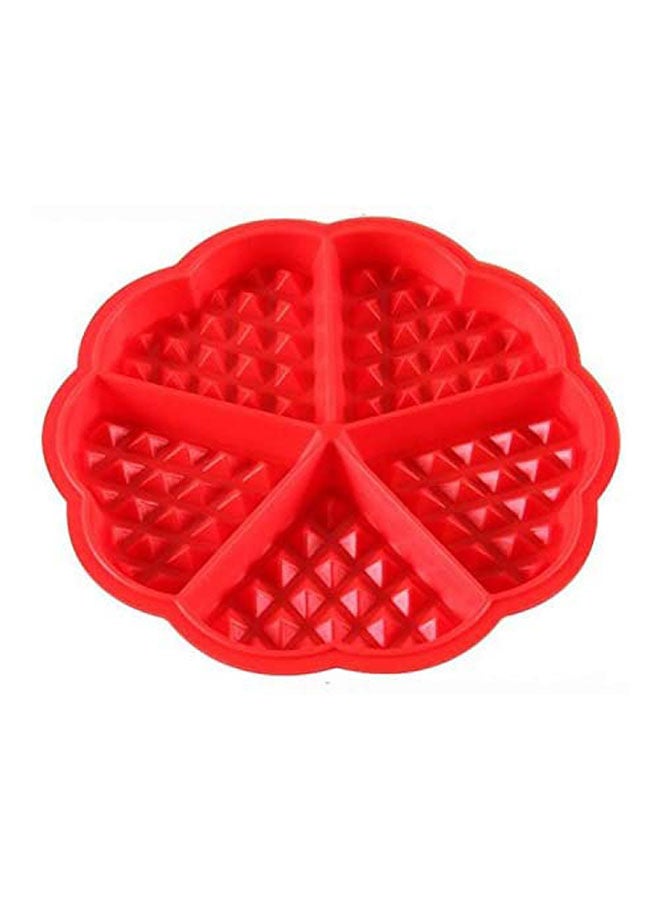 Waffles Cake Mould Red 18.5X1.5cm - Image 1