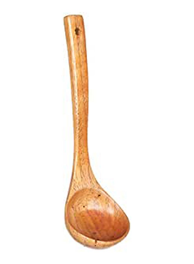 Wooden Cooking Ladle Beige - Image 1