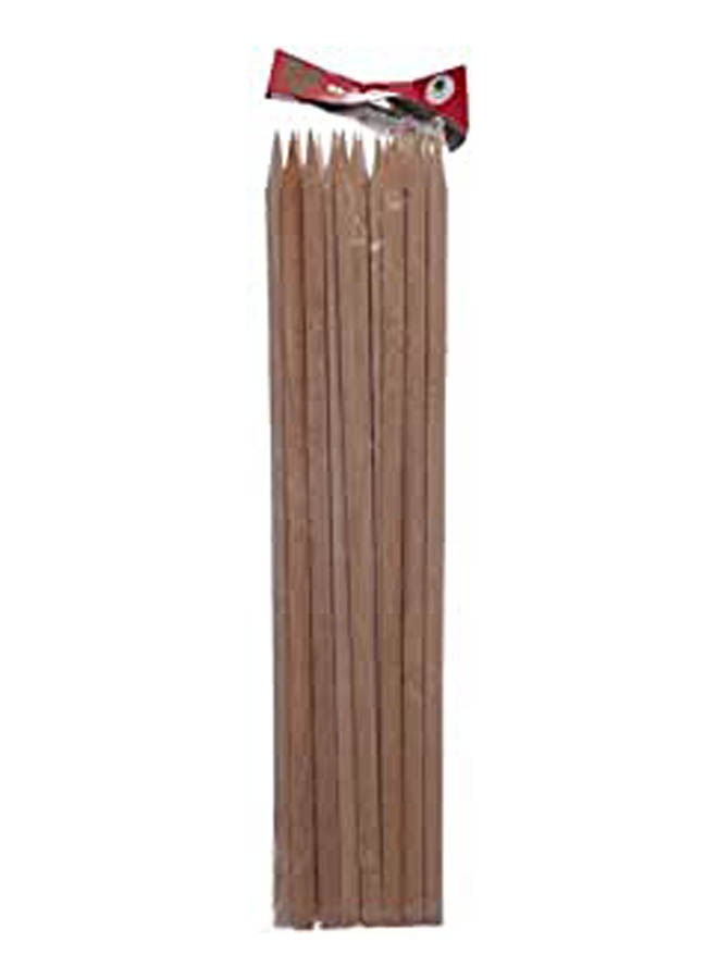 Flattened Kebab Skewer Beige 35cm 
