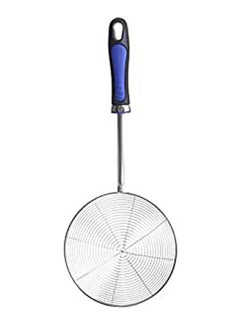 Food Oil Strainer With Plastic Handle Small Silver