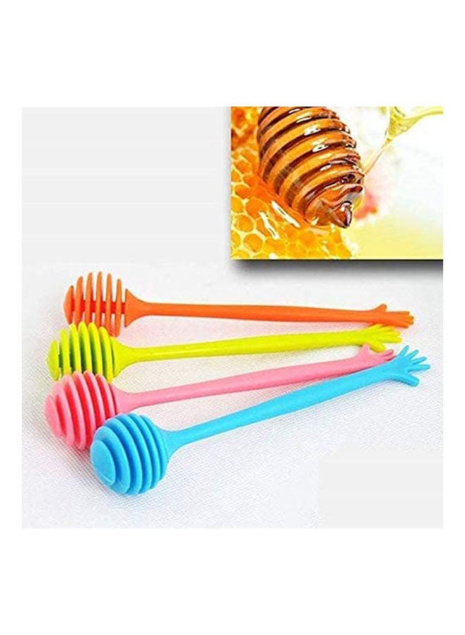 Silicone Hand Shape Honey Dipper Orange