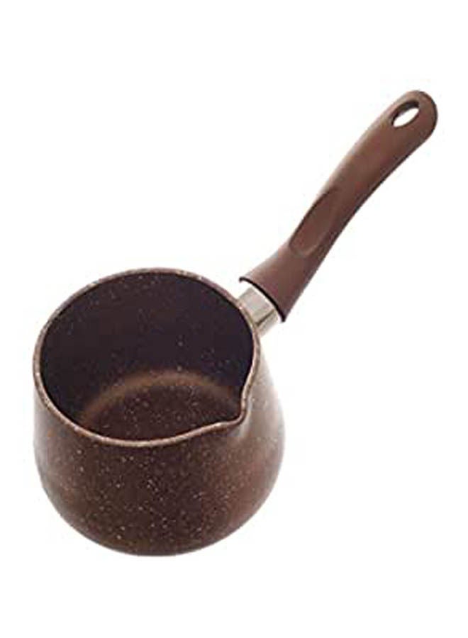 Granite Pottery With Handle Brown 29cm
