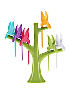 Fruit Fork Set Of 6 Multicolour