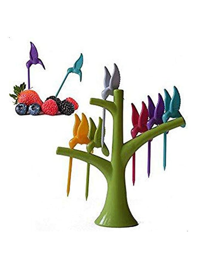 Generic - Fruit Fork Set Of 6 Multicolour - Image 1
