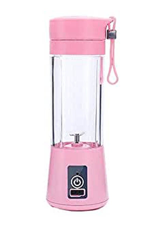 Juicer Mini Portable Rechargeable Blender Pink 380ml