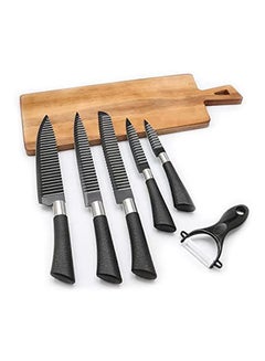 Generic Stainless Steel Knifes Set 6 Pcs Black  - Image 2