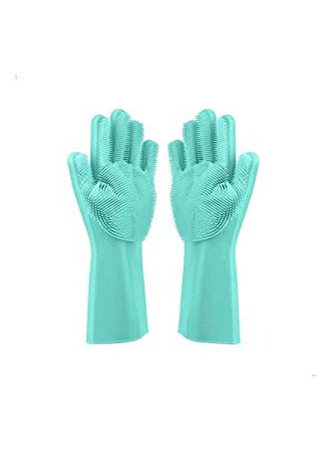 Magic Scrubber Cleaning Gloves Green 