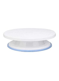 Generic Cake Decorating Turntable Rotating Revolving Icing Kitchen Display Stand White 27cm  - Image 1