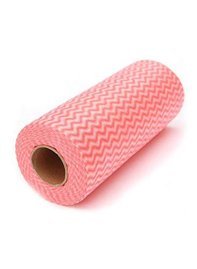 Cotton Print Pattern Towel Pink