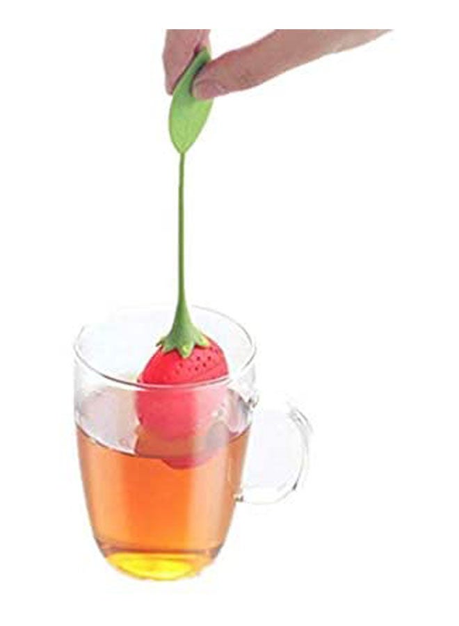 Generic - Creative Cute Eco-Friendly Silicone Tea Infuser Strainer Strawberry Tea Steeper Tea Lovers Gift Red - Image 1