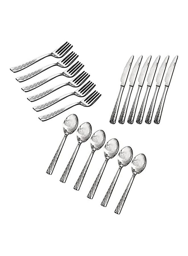 Dinner Set 18 Pieces Silver