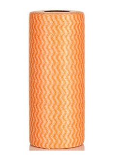 Generic Disposable Non-Woven Cloth Multifunctional Cleaning Towel Disposable Washing Towel 50 Tablets Orange  - Image 1