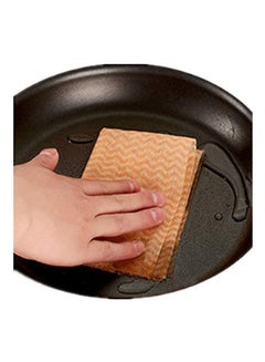 Generic Disposable Non-Woven Cloth Multifunctional Cleaning Towel Disposable Washing Towel 50 Tablets Orange  - Image 2