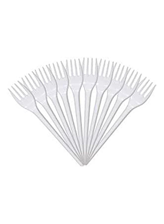 Disposable Plastic Forks White