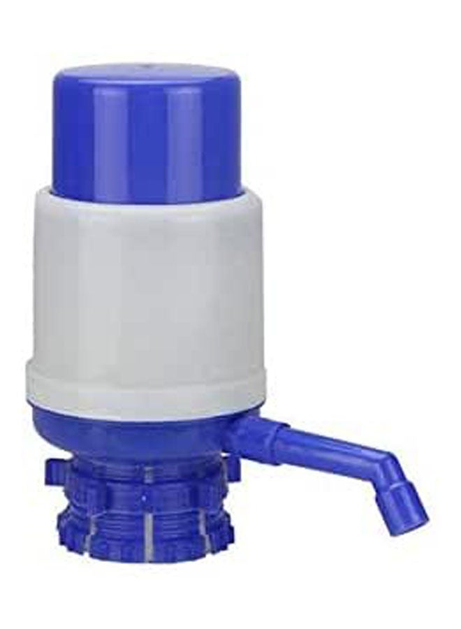 Easy Manual Hand Press 5 Gallon Drinking Water Bottle Bottled Dispenser Pump Blue-White 