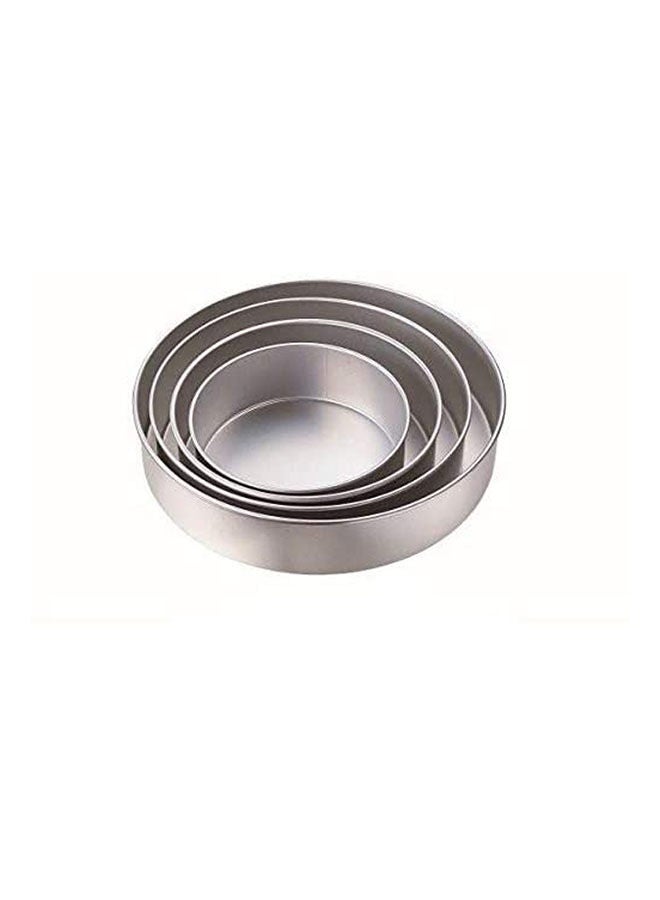 طقم صواني فرن دائرية من الألومنيوم مكون من 4 قطع من شركة Egyptian Brass Company