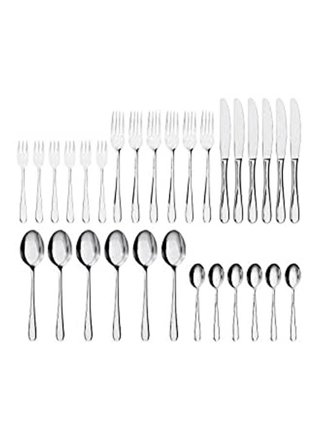 Generic Martorp 30 Piece Cutlery Set Stainless Steel Silver 