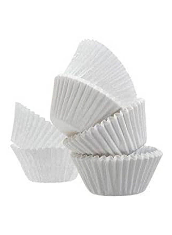 Mini Cupcake Liners White 