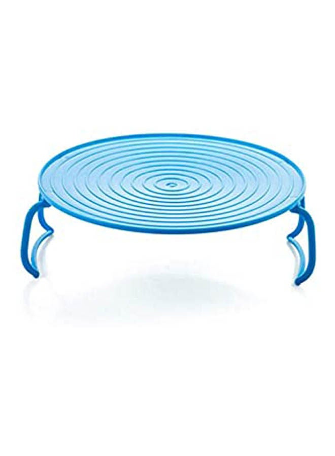 Multifunction Microwave Oven Shelf Dedicated Stratified Heating Serving Tray Microondas Rack Storage Trays Holder Organizer Tool Blue