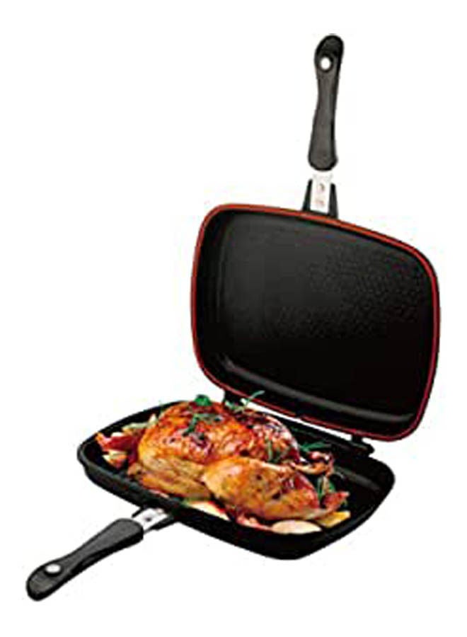 Generic Non Stick Double Grill Pan Black 