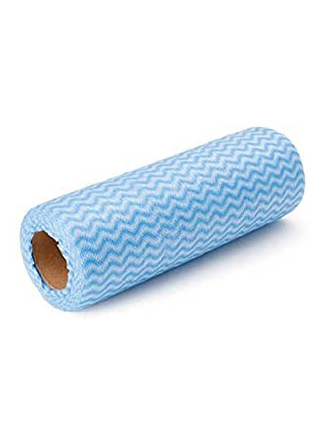 Non Woven Reusable Super Absorbent Cleaning Wipes Kitchen Towel Roll For Kitchen & Household Blue