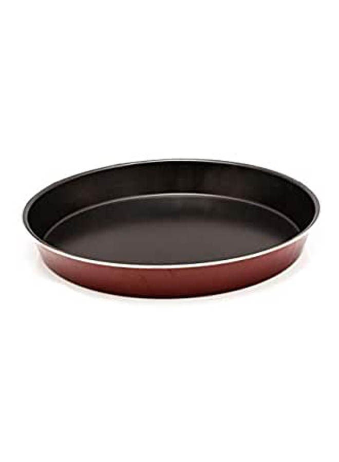 Generic Non Stick Round Plate Red 32x5.5cm 