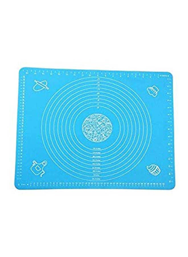 Non Stick Silicone Baking Mat Liners Rolling Baking Mat With Measurements Blue  - Image 1