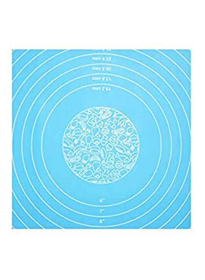 Pastry Mat Extra Silicone Baking Mat With Measurements Non Stick Non Slip Pastry Rolling Mat Blue  - Image 1