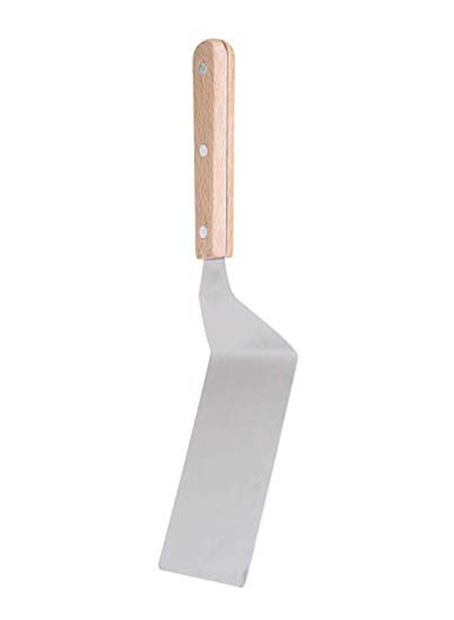 Pizza And Pie Server With Wooden Handle Beige 
