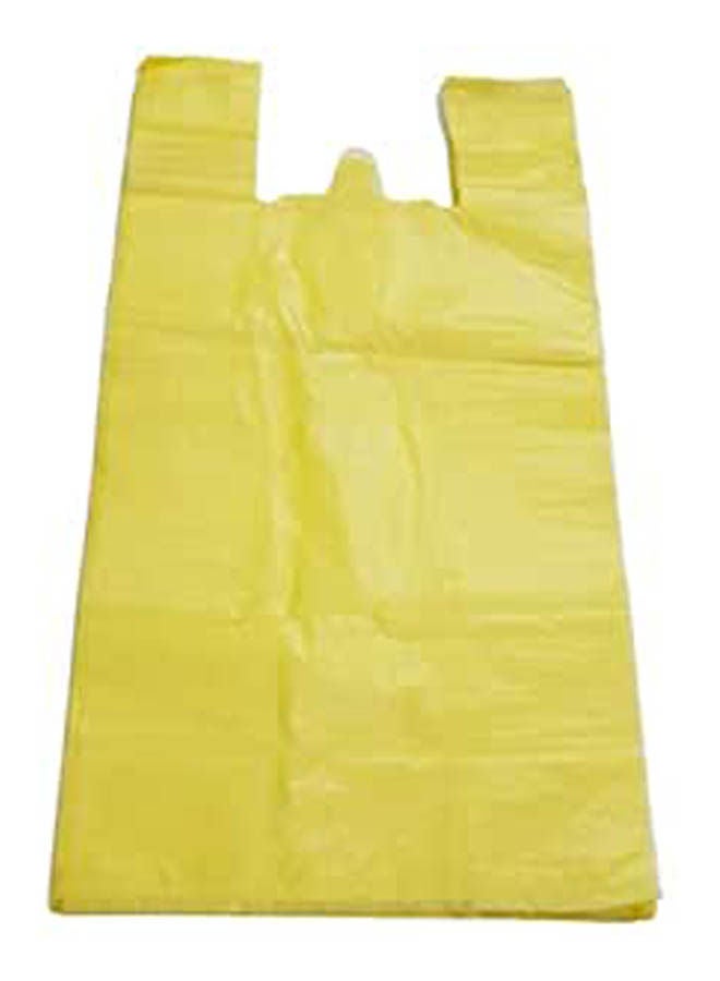 Plastic Bags T Shirt Yellow 46X31cm
