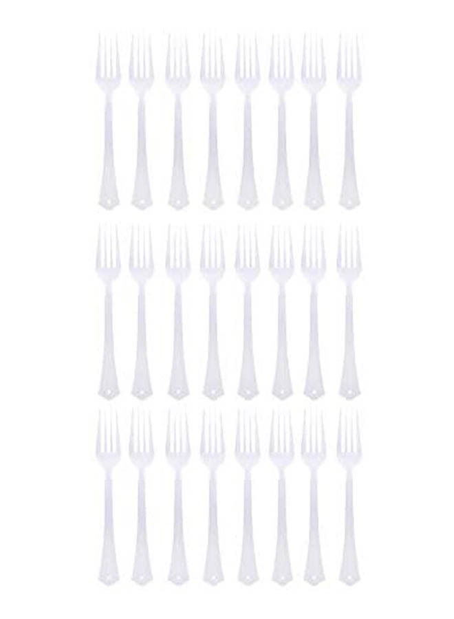 Plastic Forks Clear - Image 2