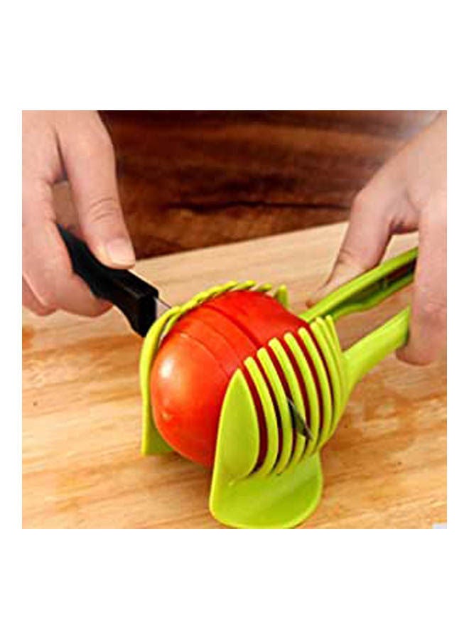 Plastic Onion Slicer And Tomato Cutter Tool Yellow - Image 1