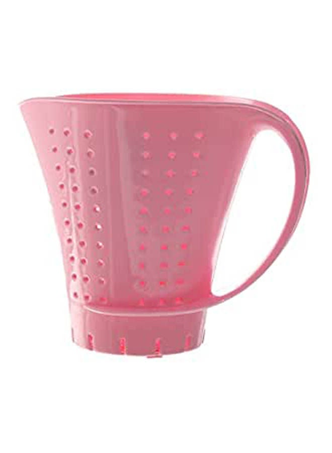 Plastic Rice Strainer Cup Shape Pink 