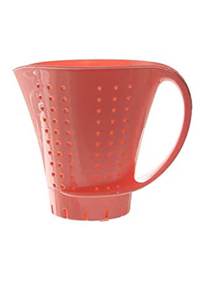 Plastic Rice Strainer Cup Shape Pink 