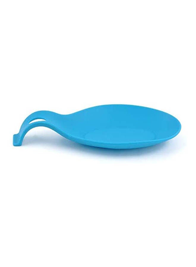 Plastic Spoon Pad Heat Insulation Pad Silicone Cup Pad Beverage Glass Pad Tray Hot Selling Spoon Pad Kitchen Tools Blue  - Image 2