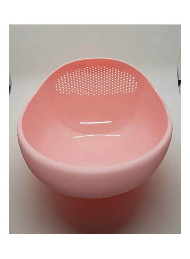 Plastic Wash Sieve For Rice Vegetables And Fruits Pink - Image 2