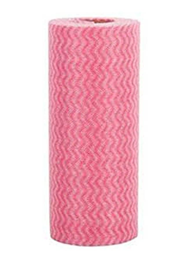 Polyester Solid Pattern Kitchen Towels Pink - Image 1