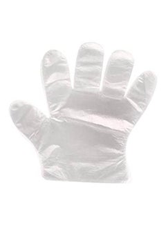 Disposable Plastic Gloves Clear 20.5x15cm